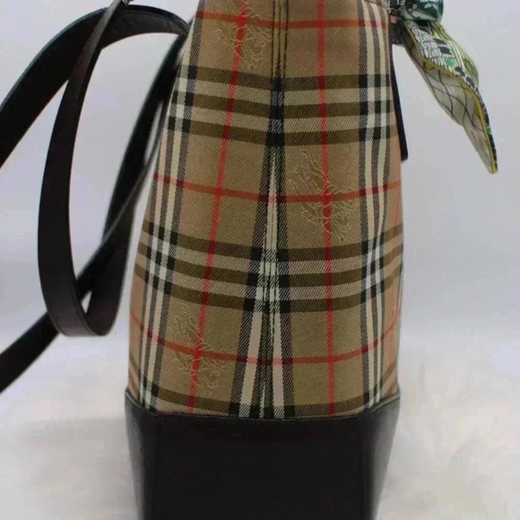 Burberry Tote Brown Nova Check Shoulder - Picture 5 of 16